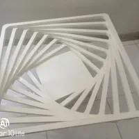 میز جلو مبلی سفید سه بعدی