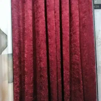 پرده مخمل شانل پانچ دکور مغازه