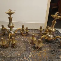 لوستر آب طلای برنجی