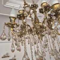 لوستر برنز  ۵ شاخه دوبل