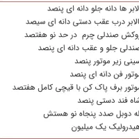 وسایل بدنه و موتوری اردی و پژو|قطعات یدکی و لوازم جانبی|پرند, فاز ۵|دیوار