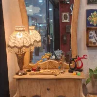 آینه و کنسول چوبی پتینه کاری