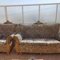 مبل سلطنتی ۷ نفره اسکلت کاملا سالم|مبلمان خانگی و میز عسلی|فسا, |دیوار