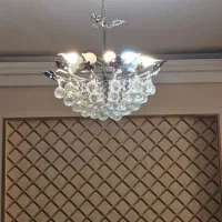 دو عدد لوستر کریستالی