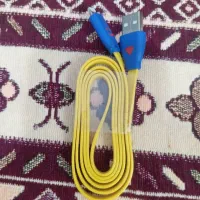 کابل شارژ و انتقال دیتا چراغ دار طرح لبخند|لوازم جانبی موبایل و تبلت|رباطکریم, شهرک صنعتی نصیرآباد|دیوار