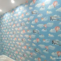 نصب نصاب کاغذدیواری/پوستر/نقاشی ساختمان|خدمات پیشه و مهارت|قدس, شهرقدس|دیوار