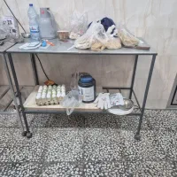 میز کار اهنی چرخ دار . عروس . گرینچیک|لوازم جانبی حیوانات|گنبد کاووس, |دیوار