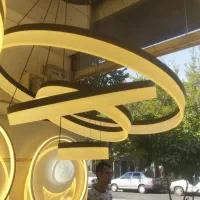 لوستر نئون .اکو.پلکسی|لوستر و چراغ آویز|شیراز, وصال|دیوار