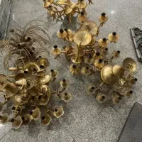 معامله لوسترهای برنجی اب طلا کیلویی ۱۲۰۰|لوستر و چراغ آویز|همدان, |دیوار