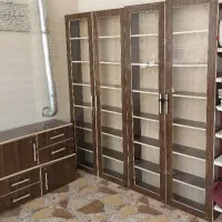 کتابخانه|کتابخانه، شلف، قفسههای دیواری|بهبهان, |دیوار