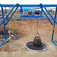 چاه کن حفرچاه فنرزنی وتخلیه چاه زنجان و روستاها