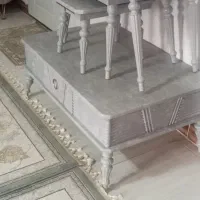 مبل هشت نفره رنگ صدفی درحدنو|مبلمان خانگی و میز عسلی|قوچان, |دیوار