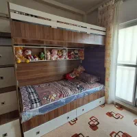 تخت ۲ طبقه سایز ۹۰×۲۰۰ بدون تشک|تخت و سرویس خواب|کردکوی, |دیوار