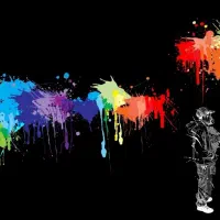 پاشش کار رنگ و نیروی ساده آقا و پرسنل خط رنگ