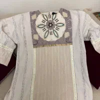مانتو شکیل جلو بسته اینه کاری