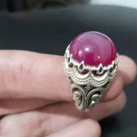 انگشتر کار دست سنگ یاقوت استار