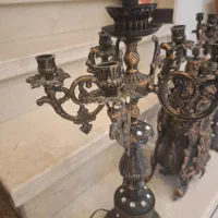 شمعدان و ساعت|لوستر و چراغ آویز|کاشان, شهرک امیرالمومنین|دیوار