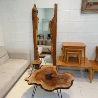 آینه قدی چوبی روستیک|آینه|همدان, |دیوار