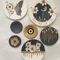 دیوارکوب های برجسته سفالی جذاب