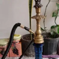 قلیان برنجی تنه خورشیدی