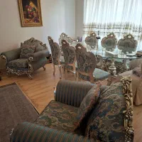 میز صندلی نهارخوری ۸ نفر صندلی راحتی