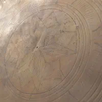 سینی بزرگ مسی وسماور ورشو|کلکسیون اشیاء عتیقه|بروجرد, |دیوار