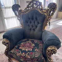 مبلمان ۹ نفره سلطنتی به همراه ناهارخوری ۸ نفره|مبلمان خانگی و میز عسلی|آبیک, |دیوار