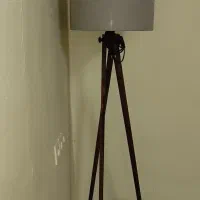 میز تلویزیون و آباژور ایستاده