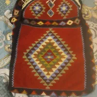 کیف دوشی. با بافت گلیم