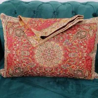 ترمه اصل یزد|رختخواب، بالش، پتو|شیراز, لاله|دیوار