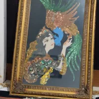 تابلو پولک دوری قدیمی|تابلو، نقاشی، عکس|تبریز, |دیوار