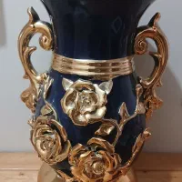گلدان چینی سرامیک گل برجسته