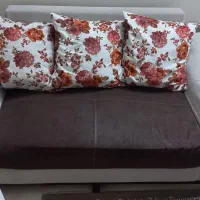 مبل راحتی۷نفره خوش رنگ پایه چوبی به بهترین پیشنهاد