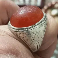 انگشتر عقیق یمن هزار سمه تراش قطعی و ثبتی