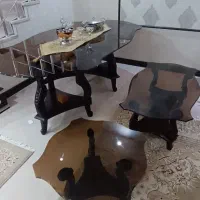 میز غذا خوری ۸ نفره و میز عسلی تمیز