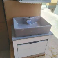 روشویی سفید طوسی فانتزی|لوازم سرویس بهداشتی|کرمان, |دیوار