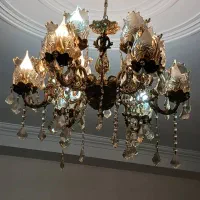 لوستر ۱۲ شاخه برنج