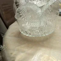 یک دست آجیل خوری کریستال