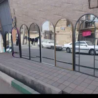 آینه قدی پنجرهای فلزی رنگ سفید مشکی|آینه|بروجرد, |دیوار