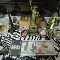 سکه یادبودچالش نیرو هوایی همراه مجسمه ازادی امریکا|کلکسیون سکه، تمبر، اسکناس|تهران, تهرانسر غربی|دیوار