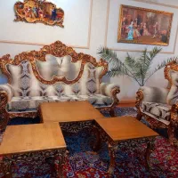 مبل سلطنتی استیل ۷نفره|مبلمان خانگی و میز عسلی|ملایر, |دیوار