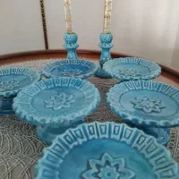 ظرف سفالی خوش رنگ