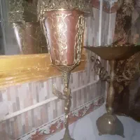 سطل وجا دستمال برنزی سنگین