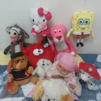 عروسک و اسباب بازی سالم و تمیز در حد نو