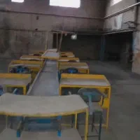 خط مونتاژ ۱۲ متری با ۱۲ عدد میز و ۱۲ عدد صندلی|ماشین‌آلات صنعتی|اشتهارد, |دیوار