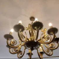 لوستر انتیک برنجی|لوستر و چراغ آویز|سبزوار, بیهق شرقی|دیوار