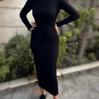 بافت مشکی بلند (ماکسی )