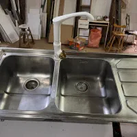 فروش سینک ۲ لگن استیل البرز