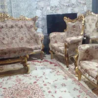 مبل  و منبت هفت نفره  به همراه  جلو مبلی و عسلی|مبلمان خانگی و میز عسلی|تهران, امیریه|دیوار