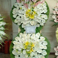 کد204ارسال از بازار زیرقیمت دسته تاج سبد گل ترحیم|گل و گیاه طبیعی|تهران, سردارجنگل|دیوار